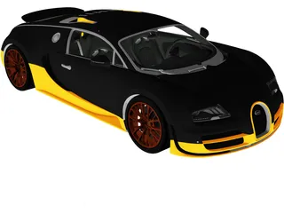 Bugatti Veyron 16.4 Super Sport (2010) 3D Model preview