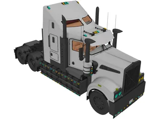 Kenworth T908 3D Model preview