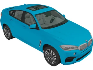 BMW X6M (2014) 3D Model preview