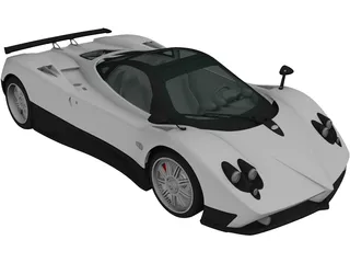 Pagani Zonda F (2005) 3D Model preview