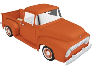 Ford F-100 (1956) 3D Model preview
