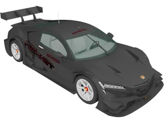 Honda NSX GT (2013) 3D Model preview