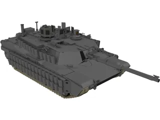 M1A2 Abrams 3D Model preview