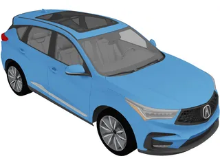 Acura RDX (2019) 3D Model preview