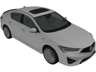 Acura ILX (2019) 3D Model preview
