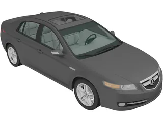 Acura TL (2007) 3D Model preview