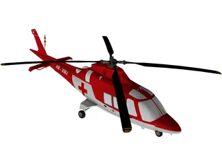 AgustaWestland AW109 Grand Helicopter 3D Model preview