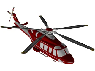 AgustaWestland AW139D 3D Model preview