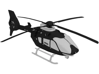 Airbus Helicopters H135 Police 3D Model preview