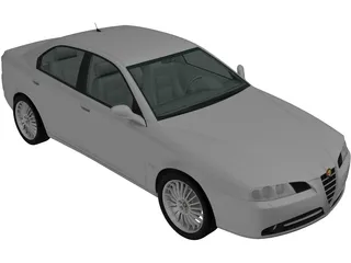 Alfa Romeo 166 (2003) 3D Model preview