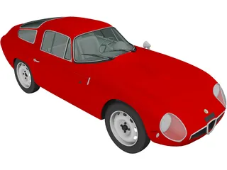 Alfa Romeo Giulia TZ (1963) 3D Model preview