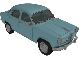 Alfa Romeo Giulietta 750 Berlina (1955) 3D Model preview