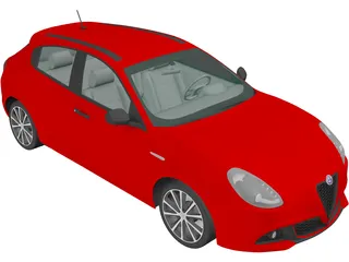 Alfa Romeo Giulietta 940 (2016) 3D Model preview