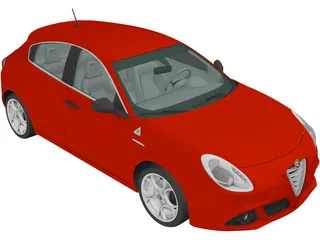 Alfa Romeo Giulietta Quadrifoglio Verde (2014) 3D Model preview