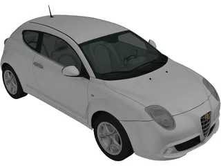 Alfa Romeo MiTo (2009) 3D Model preview
