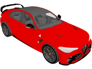 Alfa Romeo Giulia GTA (2021) 3D Model preview