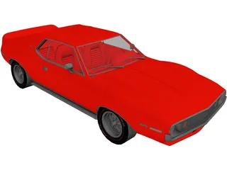 AMC Javelin AMX SST (1973) 3D Model preview