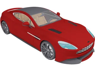 Aston Martin Vanquish (2013) 3D Model preview