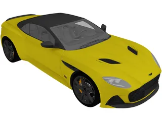 Aston Martin DBS Superleggera Volante (2020) 3D Model preview