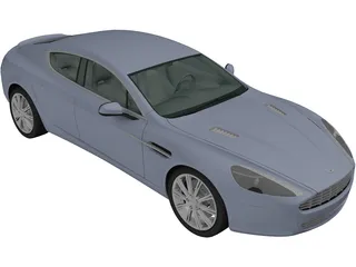 Aston Martin Rapide (2010) 3D Model preview