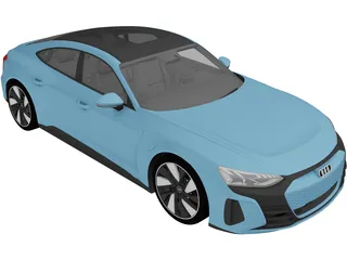 Audi e-tron GT Quattro (2022) 3D Model preview