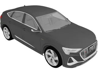 Audi e-tron S Sportback (2021) 3D Model preview