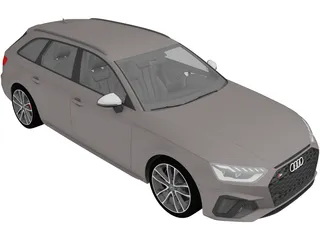 Audi S4 Avant (2020) 3D Model preview