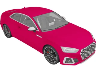Audi S5 Coupe (2020) 3D Model preview