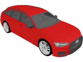Audi S6 Avant (2020) 3D Model preview