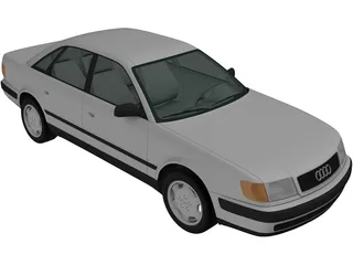 Audi 100 Sedan (1991) 3D Model preview