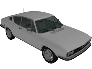 Audi 100 Coupe S (1970) 3D Model preview