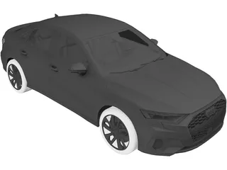 Audi A3 Sedan (2021) 3D Model preview