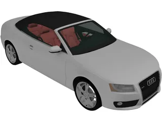 Audi A5 Convertible (2010) 3D Model preview
