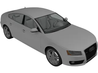 Audi A5 Sportback (2010) 3D Model preview