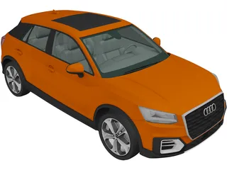 Audi Q2 (2020) 3D Model preview