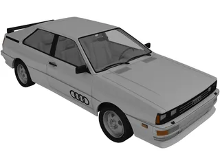 Audi Quattro (1980) 3D Model preview