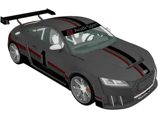 Audi TT RS Clubsport (2017) 3D Model preview