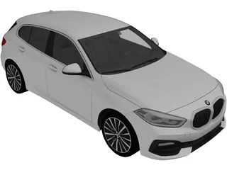 BMW 1-Series (2020) 3D Model preview