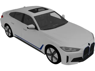 BMW i4 (2022) 3D Model preview