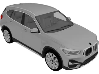 BMW X1 (2020) 3D Model preview