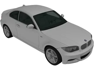 BMW 135i Coupe (2007) 3D Model preview