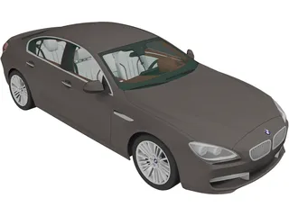 BMW 6-Series Gran Coupe [F06] (2012) 3D Model preview