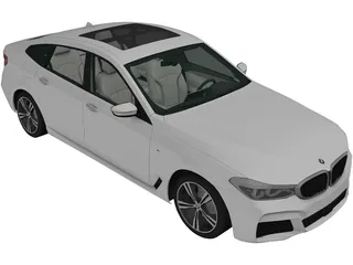 BMW 6-Series Gran Turismo M Sport (2017) 3D Model preview