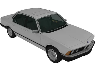 BMW 7-Series [E23] (1982) 3D Model preview