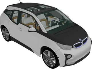 BMW i3 Coupe (2014) 3D Model preview