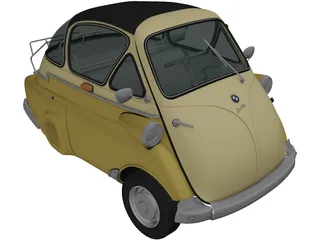 BMW Isetta 250 (1955) 3D Model preview