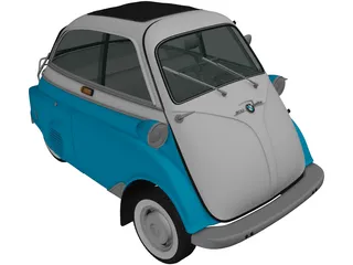 BMW Isetta 300 (1956) 3D Model preview