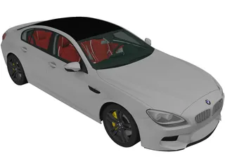 BMW M6 Gran Coupe [F06] (2013) 3D Model preview