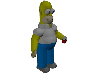 Simpsons Homer 3D Model preview