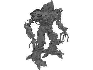 Transformers Movie Megatron 3D Model preview